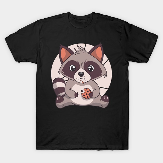 raccoon is cute and lovely animal T-Shirt by Midoart